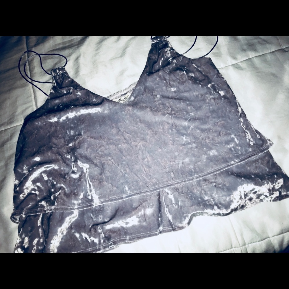 Express velvet crop top